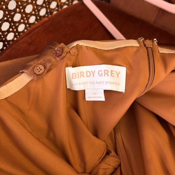 BIRDY GREY Mia Convertible Dress - Satin Rust - Picture 7 of 7